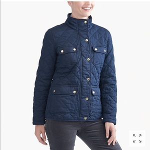 JCREW Quilted Field Jacket (Navy).New with tags.